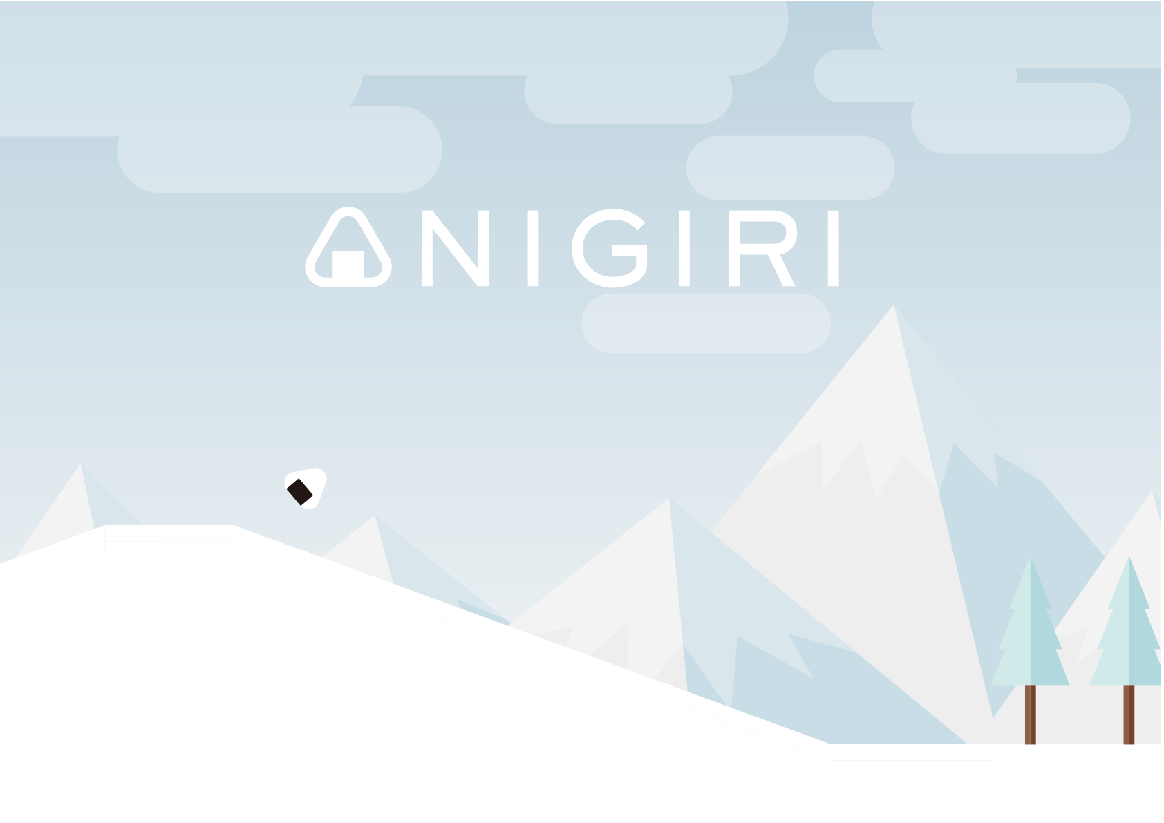 Snow mountain concept